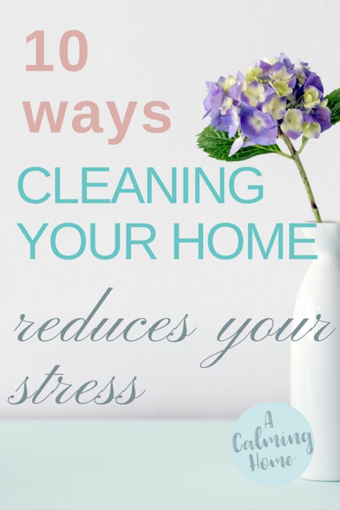 cleaning home reduces stress