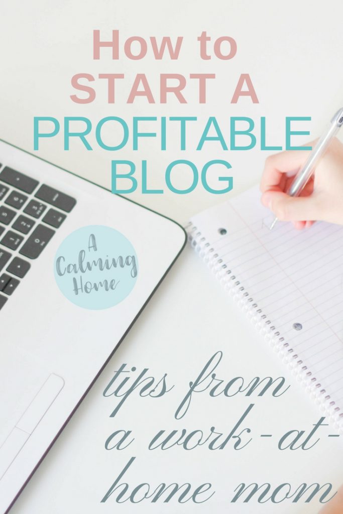 start a profitable blog mom
