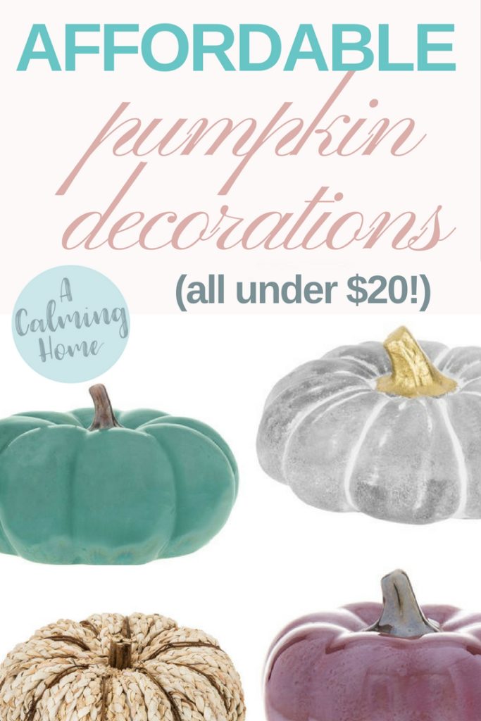 affordable fall pumpkin decorations